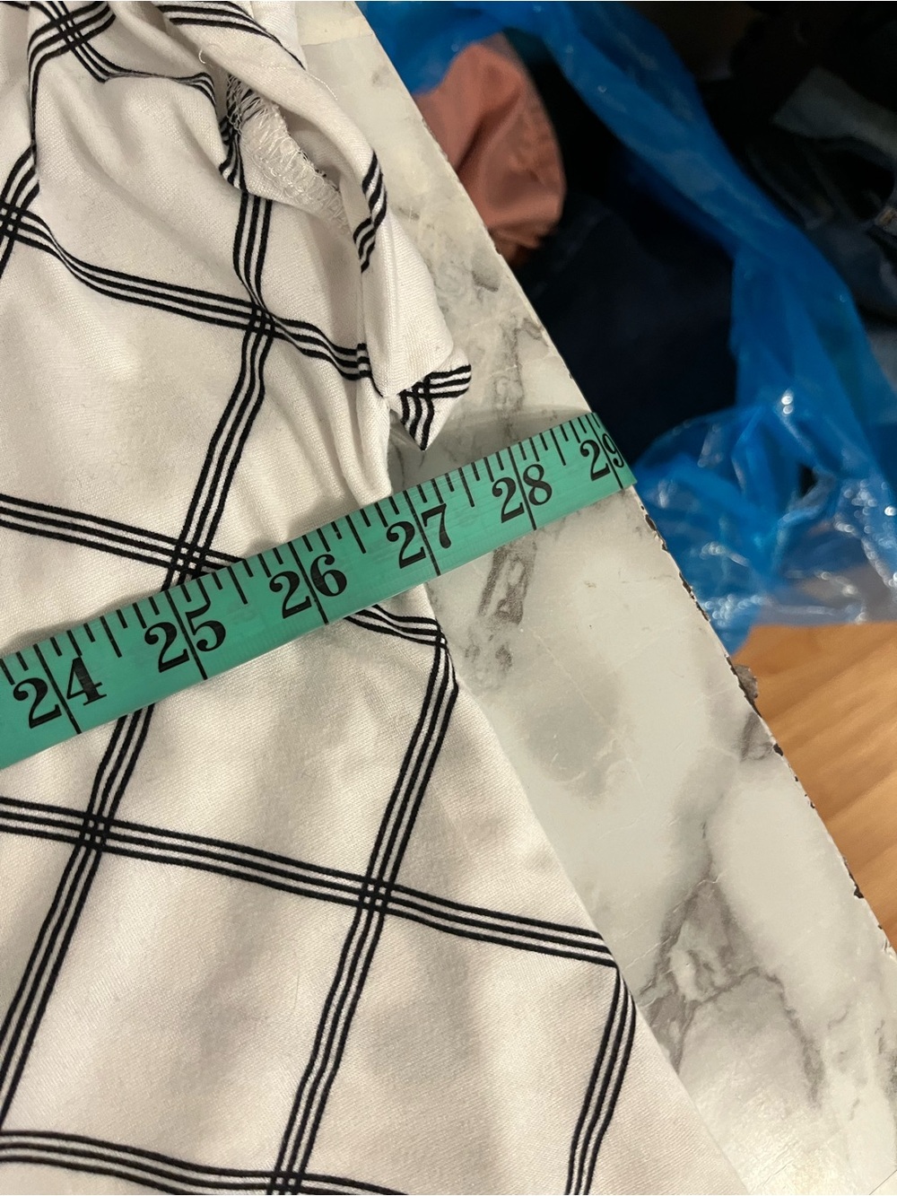 😍CLEARANCE 2 DYE 4 White Blouse with Black Windowpane Check 2X - Picture 5 of 9